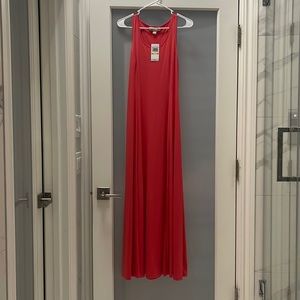 Michael Kors coral slit dress